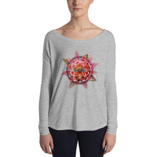 iBodhi Sacred Geometry Flower Mandala Ladies' Long Sleeve Tee