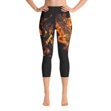 Garudas with Burning Flames Capri Yoga Pants