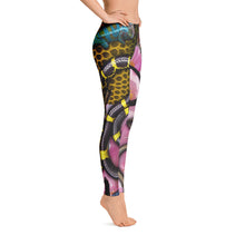 Snakes and Flowers Yoga Pants
