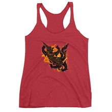 Garuda with Burning Flames Women's Racerback Tank Top