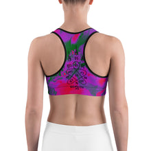 Colorful with Thai Buddhist Tattoos Sports bra