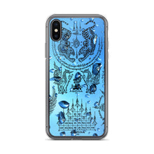 Covered With Sacred Thai Buddhist Tattoos and Water Drops iPhone Case