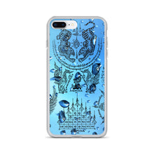 Covered With Sacred Thai Buddhist Tattoos and Water Drops iPhone Case