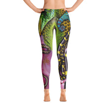 Snakes and Flowers Yoga Pants