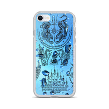 Covered With Sacred Thai Buddhist Tattoos and Water Drops iPhone Case