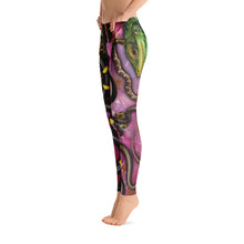 Snakes and Flowers Yoga Pants