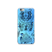 Covered With Sacred Thai Buddhist Tattoos and Water Drops iPhone Case