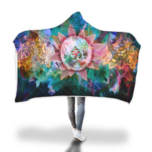 Aum Sacred Geometry Mandala Hoodie Blanket