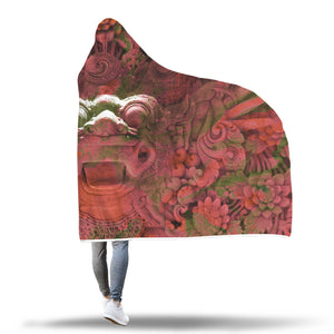 Balinese Pink Stone Hoodie Blanket
