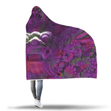 Balinese Purple Hoodie Blanket