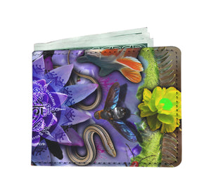 Crawling Creatures With Sacred Geometry Mandalas Wallet