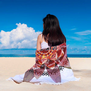 iBodhi Sacred Geometry Flower Mandala Round Beach Blanket