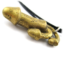 Thai Buddhist Palad Khik Brass Many Phalluses Erotic Sex Amulet