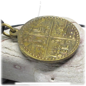 Life Of Buddha, Lord Buddha Protection Amulet, Brass