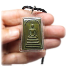 Meditating Buddha In Lotus Unalome with Sak Yant Protection Pra Somdej Amulet 