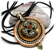 Tibetan Buddhist Gao Prayer Box Protection Pendant Handmade in Nepal