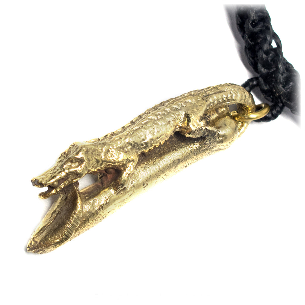 Thai Palad Khik Crocodile Phallic Talisman, A Lucky Mojo Phallus Amulet