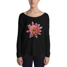 iBodhi Sacred Geometry Flower Mandala Ladies' Long Sleeve Tee