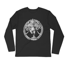 Dancing Ganesha with 16 Arms Long Sleeve Fitted Crew