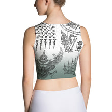 Covered with Sacred Thai Buddhist Tattoos Crop Top
