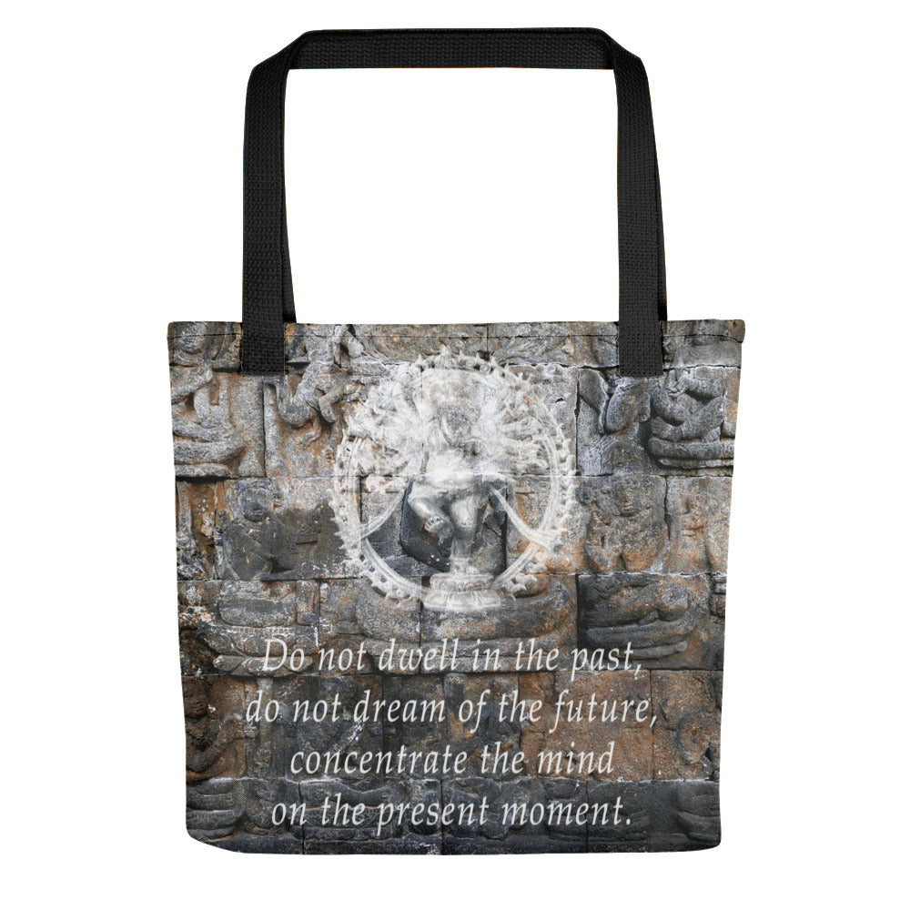 Ganesha Do Not Dwell In The Past, Tote Bag
