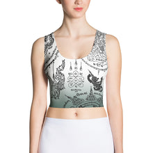 Covered with Sacred Thai Buddhist Tattoos Crop Top