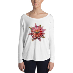 iBodhi Sacred Geometry Flower Mandala Ladies' Long Sleeve Tee