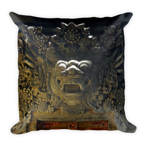 The Remarkable Similarities Between Sukhothai and Balinese Temples 18" Square Pillow